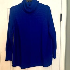 Cyrus Royal Blue Turtleneck Sweater